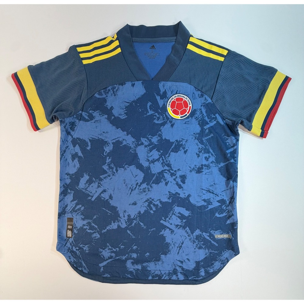 Adidas Colombia 2020 Away Jersey Mens Small Navy Blue Soccer Futbol FI5295